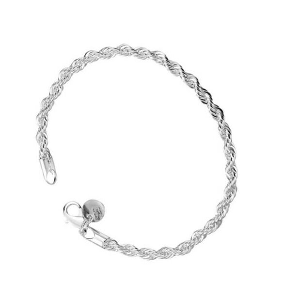 Silver Rope Bracelet - Picture 4 of 6